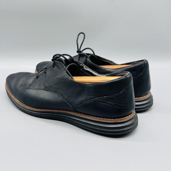 Cole Haan Shoes Womens 9 Black Leather OriginalGrand Plain Oxford Casual Comfort - Picture 4 of 11